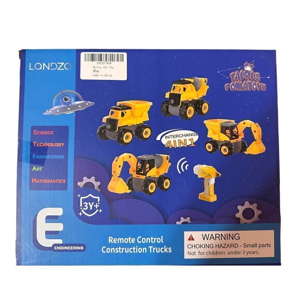 Landzo remote control construction trucks-NIB
